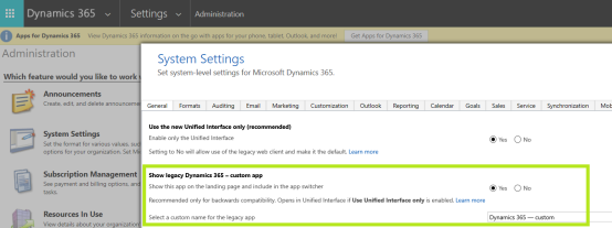 How to Hide Legacy Apps in Dynamics 365