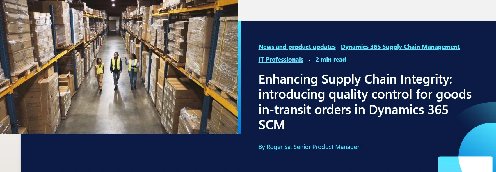 Mastering Quality Control for Goods In-Transit Orders in Dynamics 365 SCM