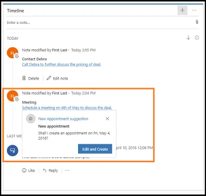 New Notes Feature in Dynamics 365