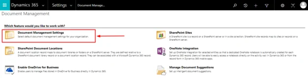 D365-Configure-SharePoint-Integration-Document-Management-Settings