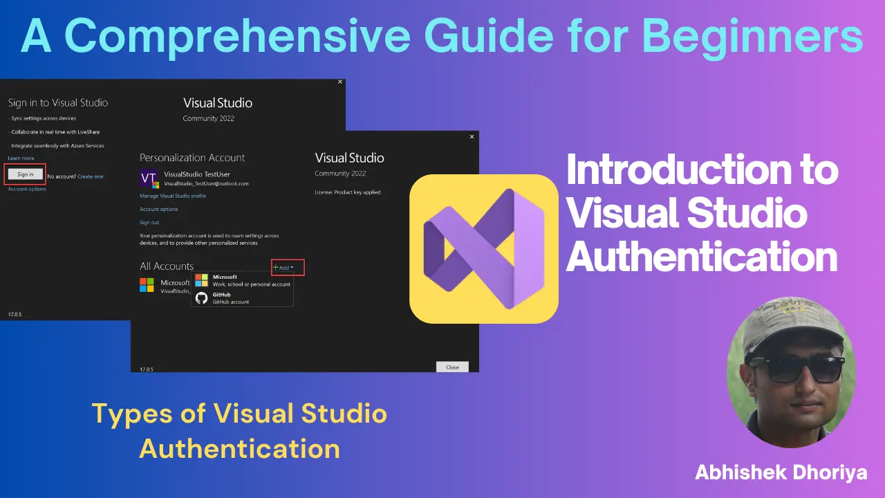 Introduction to Visual Studio Authentication - Abhishek Dhoriya