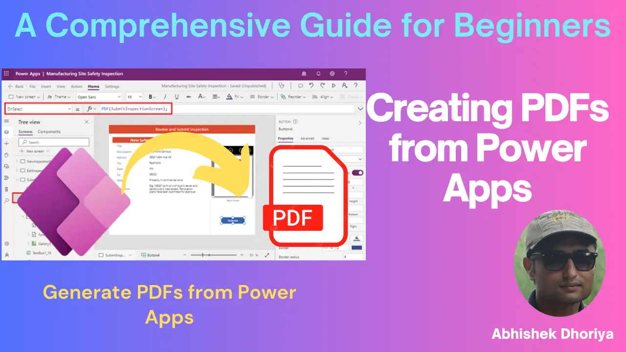 Mastering the Art of Creating PDFs from Power Apps - Abhishek dhoriya