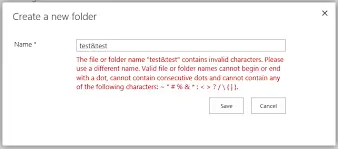 SharePoint Document Location URL Invalid Characters for Relative URL