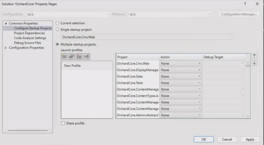 Visual Studio Multi-Project Launch Configuration - 4