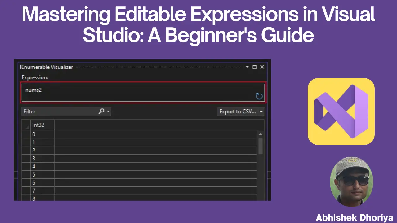 Mastering Editable Expressions in Visual Studio A Beginner Guide