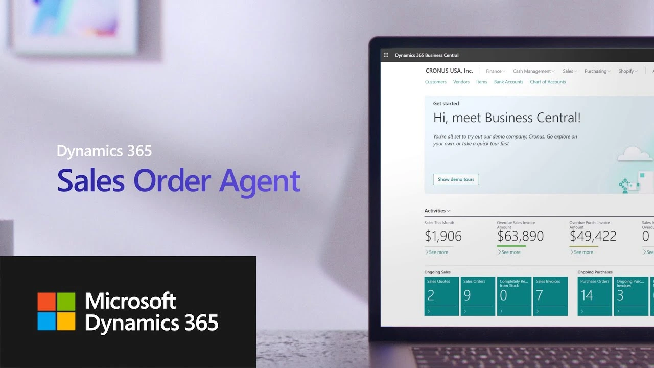 Sales Order Agent in Dynamics 365 Business Central