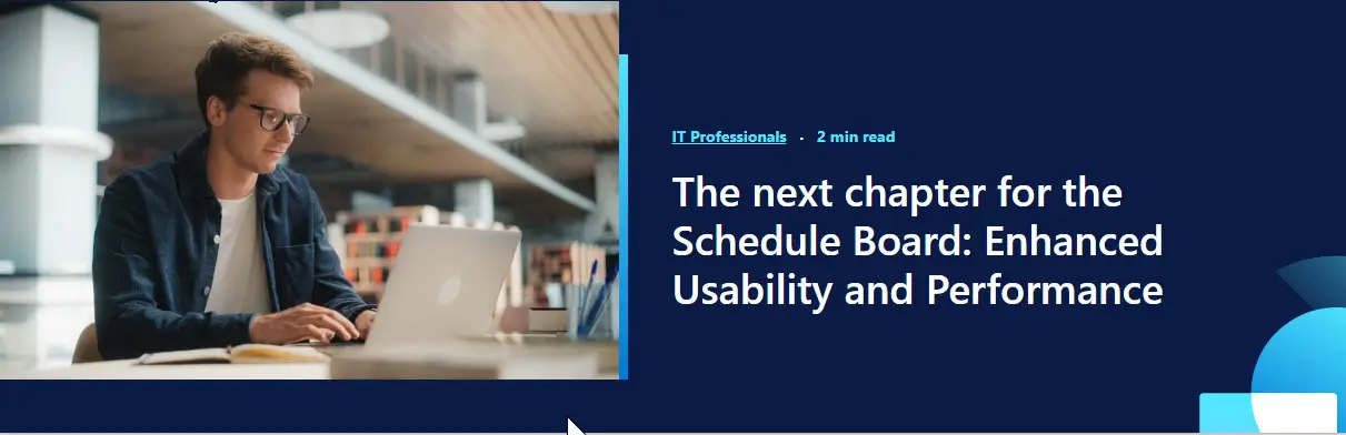 Schedule Board Enhancements in Microsoft Dynamics 365