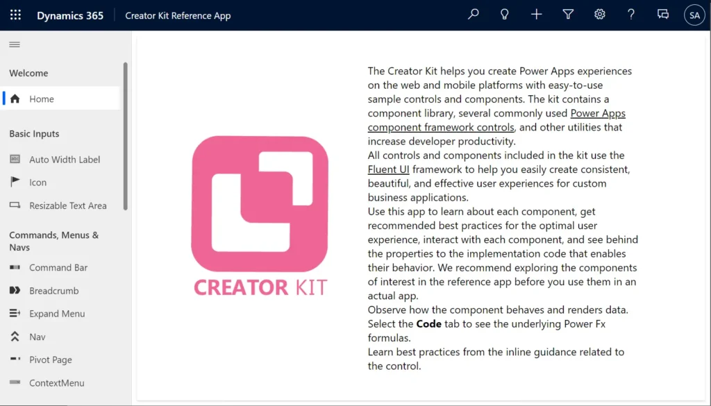 Creator Kit in Microsoft Power Platform