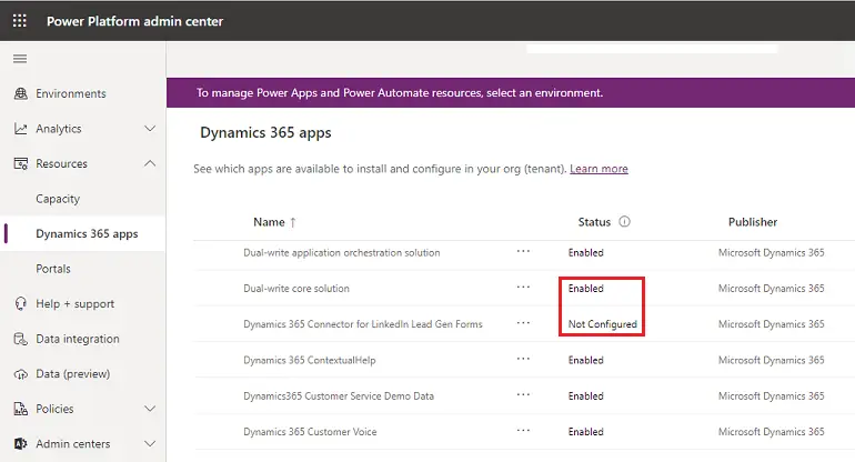 Dynamics 365 Apps Installation