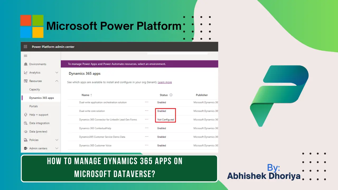 How to Manage Dynamics 365 Apps on Microsoft Dataverse